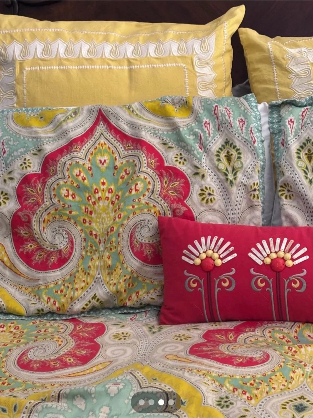 Echo Full Queen Duvet Set 4 shams